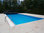 ALBISTONE Schwimmbecken Skimmerpool QBIG Benefit 3,5x7x1,50 m Blau