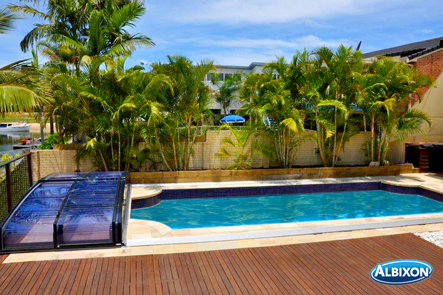 Poolüberdachung Albixon Casablanca Infinity B DB 703 Anthrazit Schwimmbadüberdachung kostenloser Versand – Bild 7
