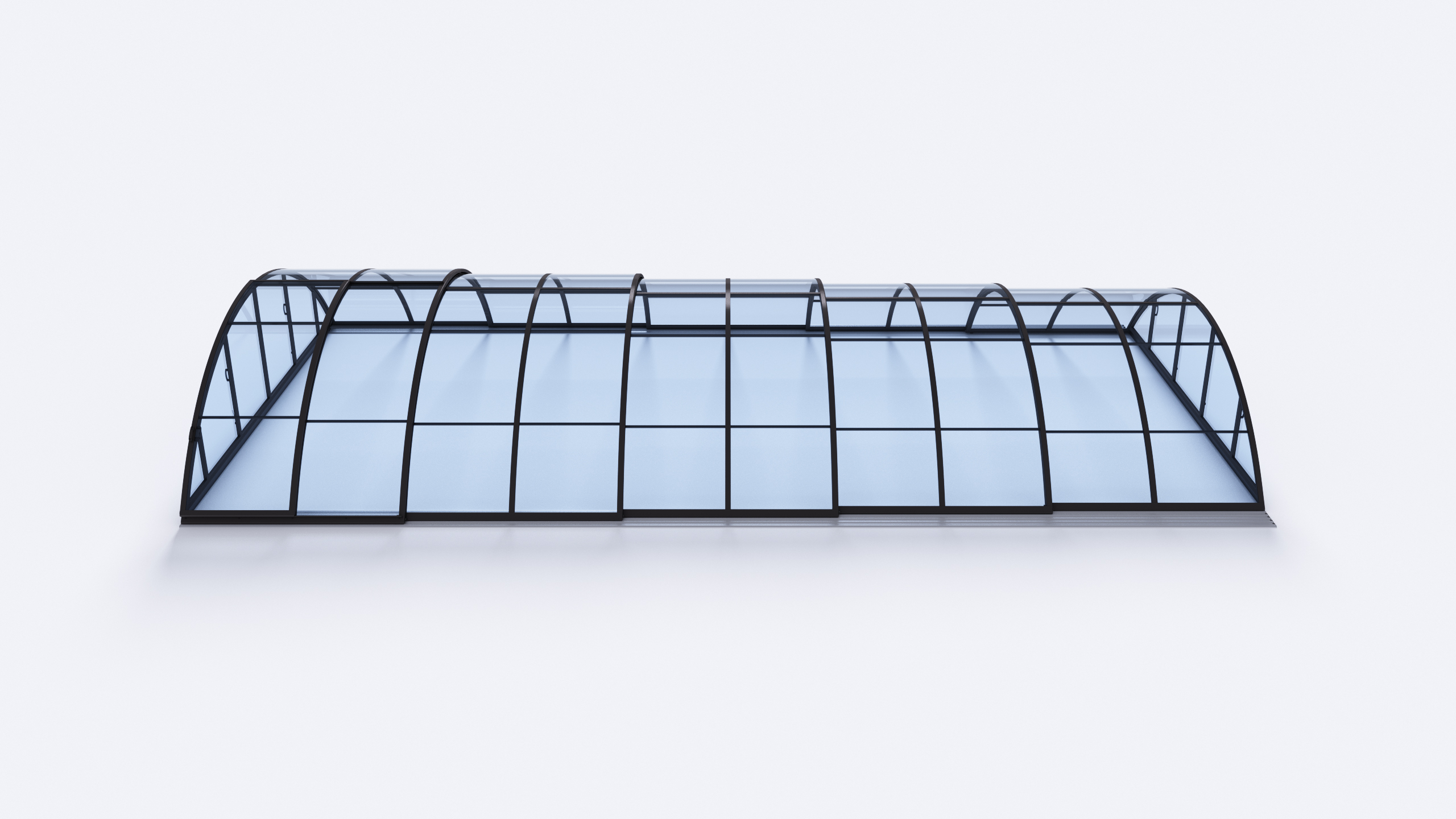 Poolüberdachung Albixon Klasik C Clear 4mm Anthrazit Schwimmbadüberdachungkostenloser Versand – Bild 6