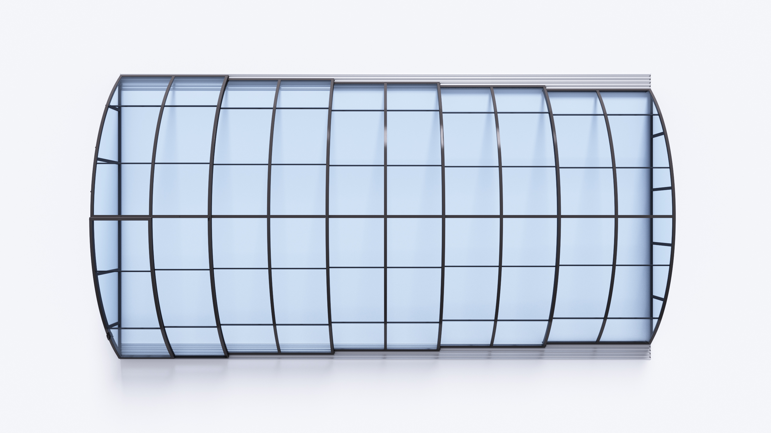 Poolüberdachung Albixon Klasik C Clear 4mm Anthrazit Schwimmbadüberdachungkostenloser Versand – Bild 9